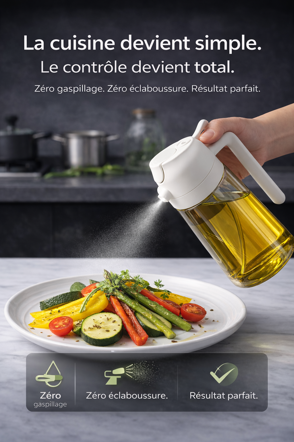 Maîtrisez chaque goutte Cuisinez avec précision